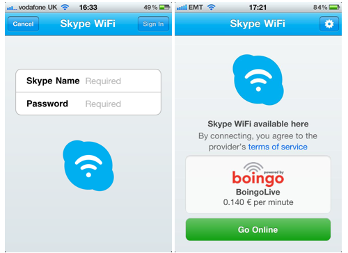 Skype-WiFi-App