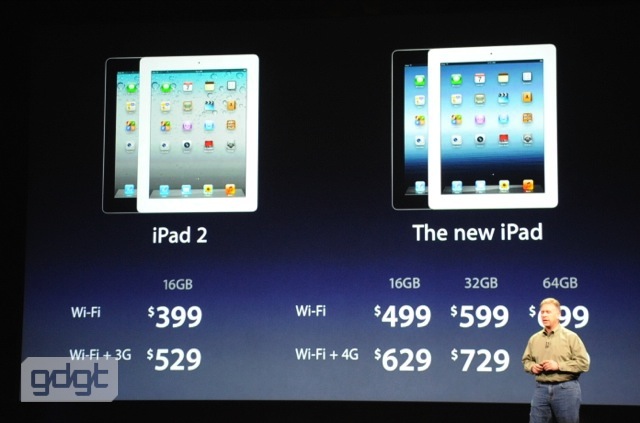 Apple New iPad Prices