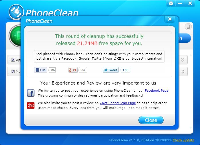 PhoneClean Completed