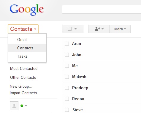 Gmail Contacts