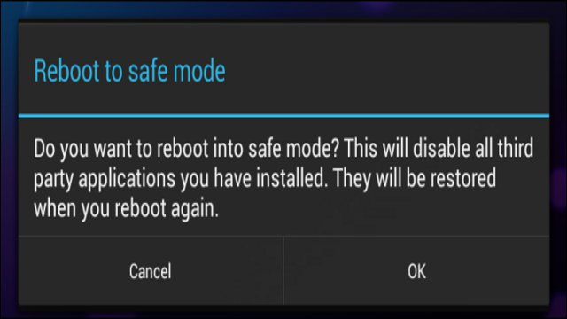 Reboot Android Device in Safe Mode