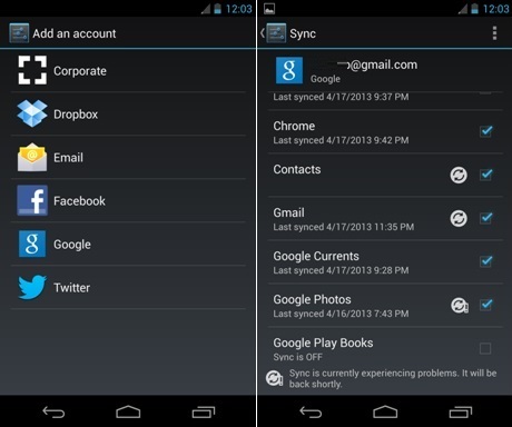 Sync Google Contacts Android
