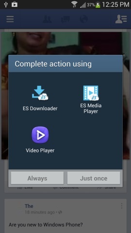 Download Facebook Video With ES file explorer