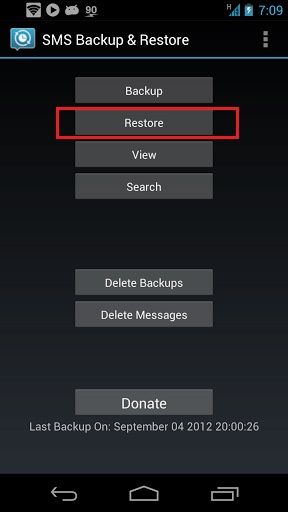 Restore Messages