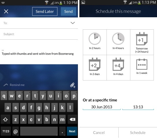 Schedule Gmail Emails on Android Mobile
