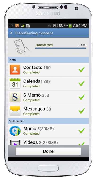Transfer Android Contents