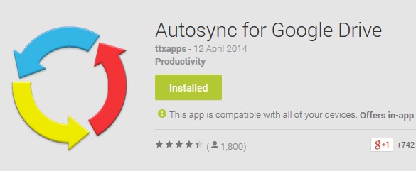 Autosync For Google Drive App