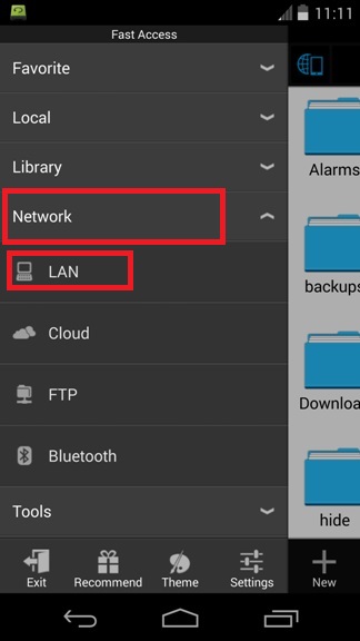 Es-explorer-lan