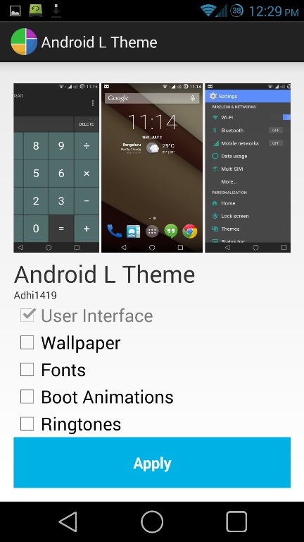 Install-Android-L-Theme