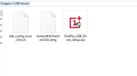 Oneplus 3 usb drivers files