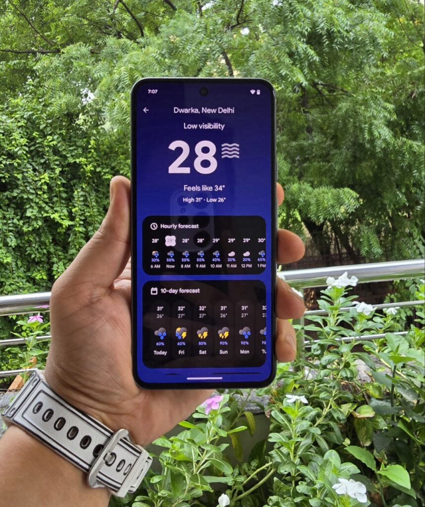 Pixel 9 Weather App