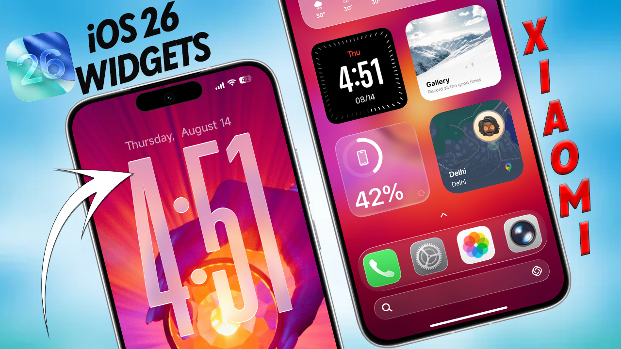 iOS 26 Widgets for Xiaomi